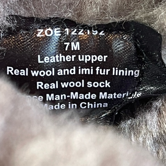 Bjorndal Suede Leather Wool Tall Sock Boots Size 7 Gray - Picture 15 of 16